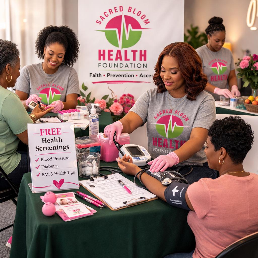 Faith-centered women's wellness gathering in a community space